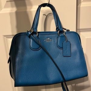 Blue coach bag - used twice